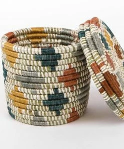 RWANDA Sand Almasi Lidded Box Hampers & Storage 7 RWANDA Sand Almasi Lidded Box Hampers & Storage