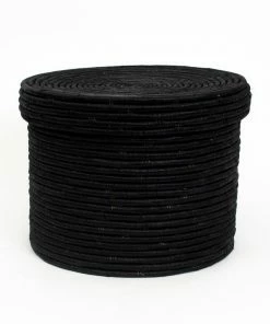 UGANDA Large Black Leonora Box HOME