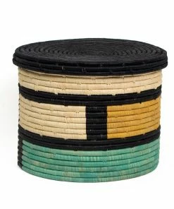 UGANDA Large Forest Bud Color Blocked Box HOME