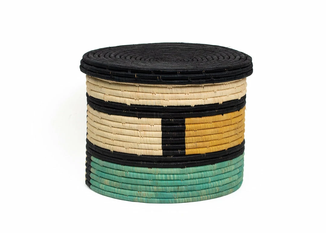 UGANDA Large Forest Bud Color Blocked Box HOME 3 UGANDA Large Forest Bud Color Blocked Box HOME