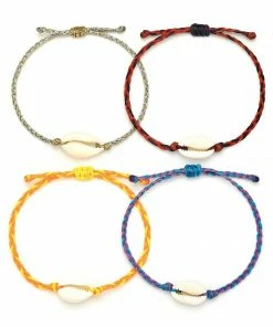 GREECE Kids Braided Cowrie Shell Bracelet