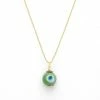 GREECE Mini Evil Eye Pendant Necklace