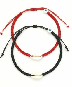 GREECE Monochrome Cowrie Shell Anklet JEWELRY