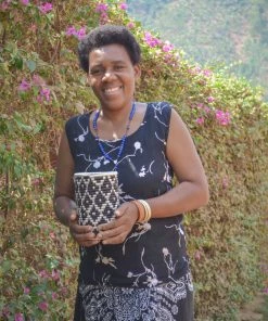 RWANDA Black Mila Vase HOME 7 RWANDA Black Mila Vase HOME