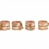 RWANDA HOME Dusty Peach Napkin Rings