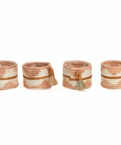 RWANDA HOME Dusty Peach Napkin Rings