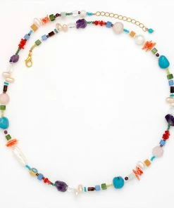 GREECE Julia Mixed Gem Choker