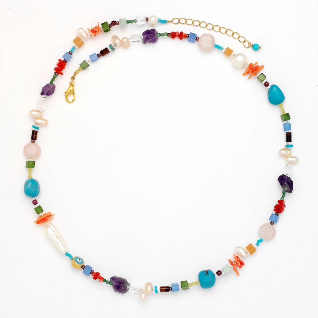 GREECE Julia Mixed Gem Choker 3 GREECE Julia Mixed Gem Choker