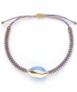 GREECE JEWELRY Orchid Cowrie Shell Bracelet