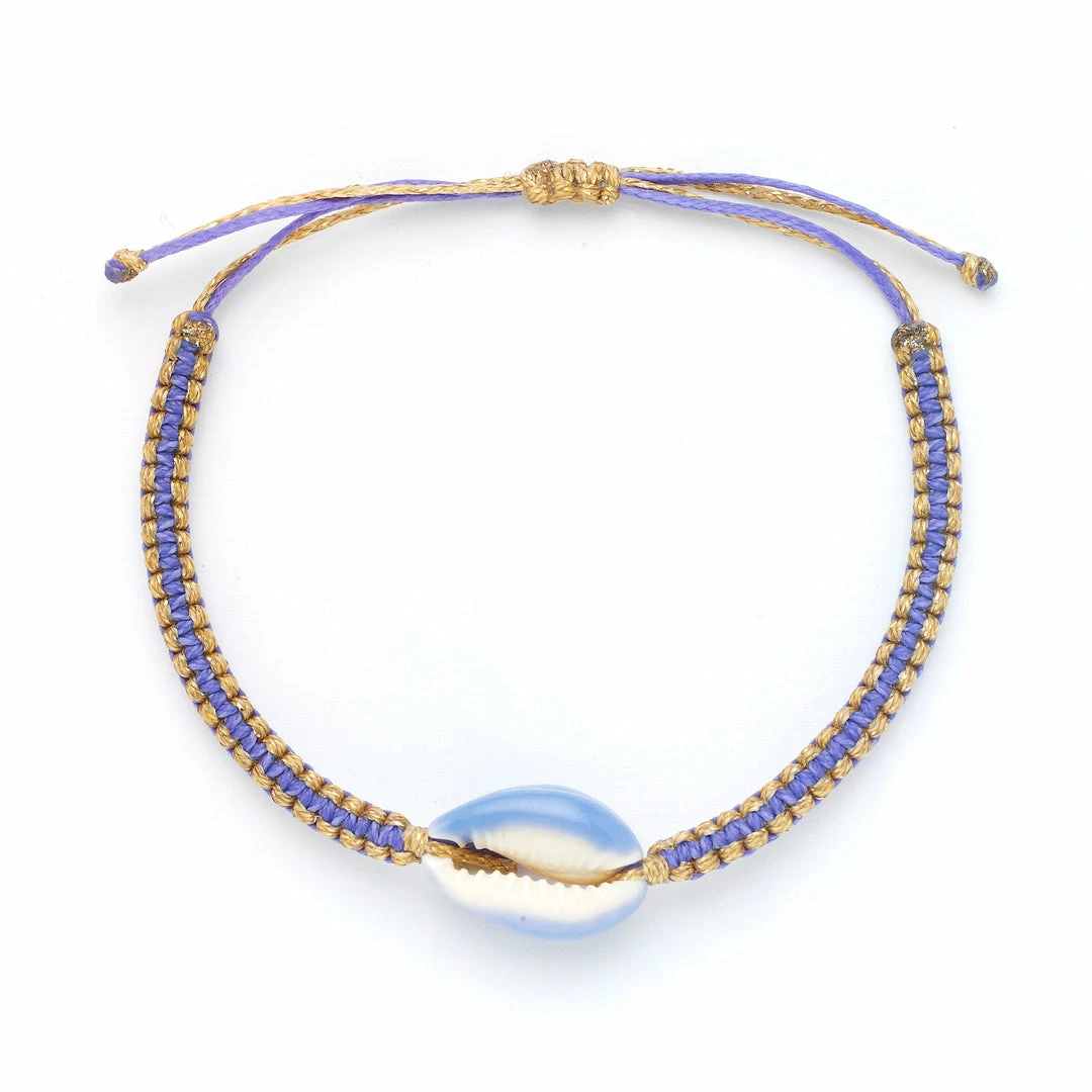 GREECE JEWELRY Orchid Cowrie Shell Bracelet 3 GREECE JEWELRY Orchid Cowrie Shell Bracelet