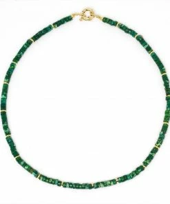 GREECE JEWELRY Matcha Beaded Choker