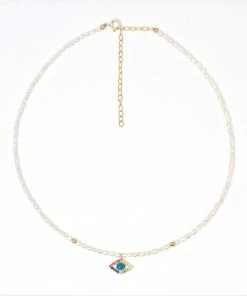 GREECE JEWELRY Charlotte Evil Eye Choker