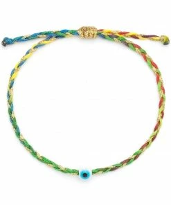 GREECE Lola Evil Eye Braided Bracelet JEWELRY