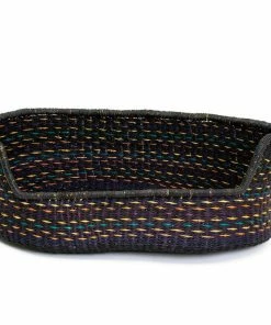 GHANA HOME Medium Multicolor Dashed Pet Bed