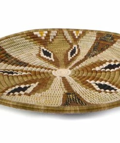 RWANDA 21" Large Sand Tilda Woven Wall Art Plate HOME