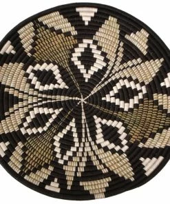 RWANDA HOME Black Tilda Plate