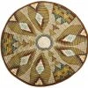 UGANDA HOME 27" Extra Large Sand Fleur Plate Woven Wall Art Plate