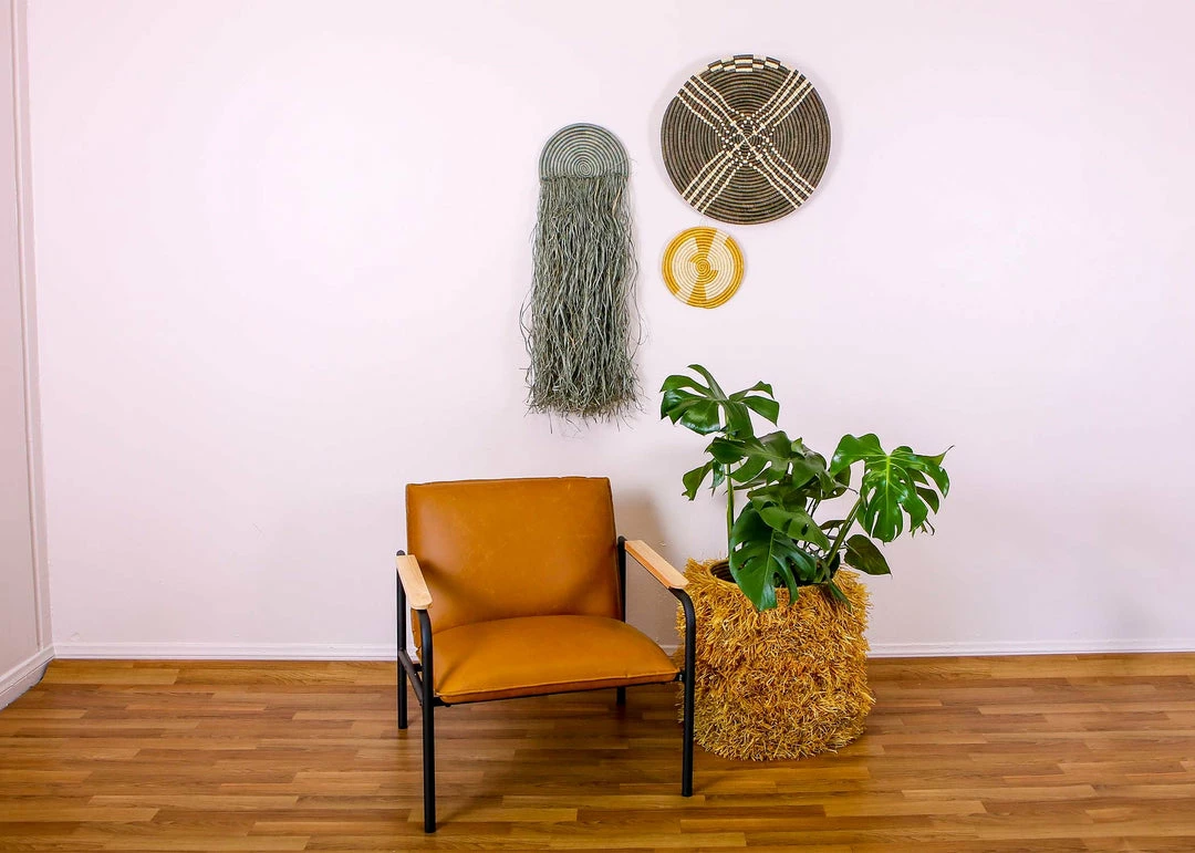 UGANDA HOME Mustard Geo Trivet 6 UGANDA HOME Mustard Geo Trivet