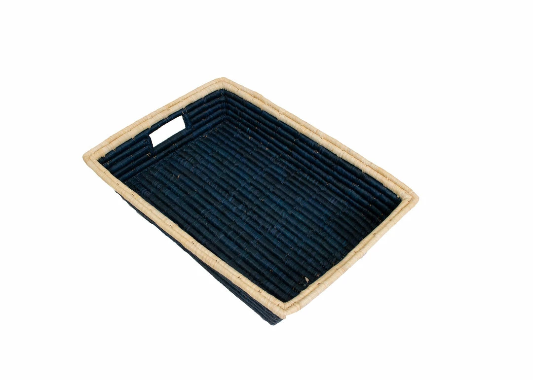 RWANDA Blue Night Dipped Tray HOME 3 RWANDA Blue Night Dipped Tray HOME