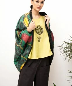 UZBEKISTAN Silk Ikat Shrug