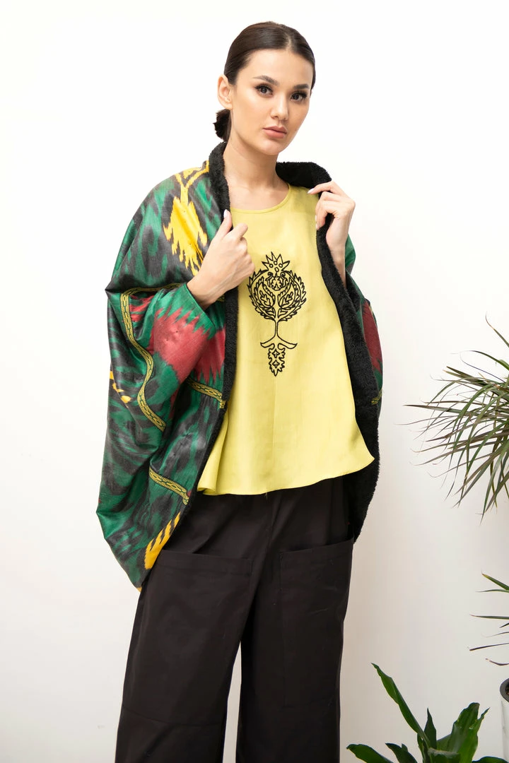 UZBEKISTAN Silk Ikat Shrug 3 UZBEKISTAN Silk Ikat Shrug