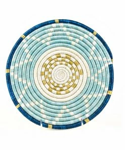 RWANDA Silver Blue + Ficelle Trivet