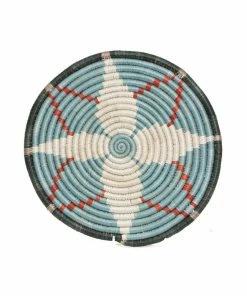 RWANDA HOME Silver Blue + Ginger Trivet