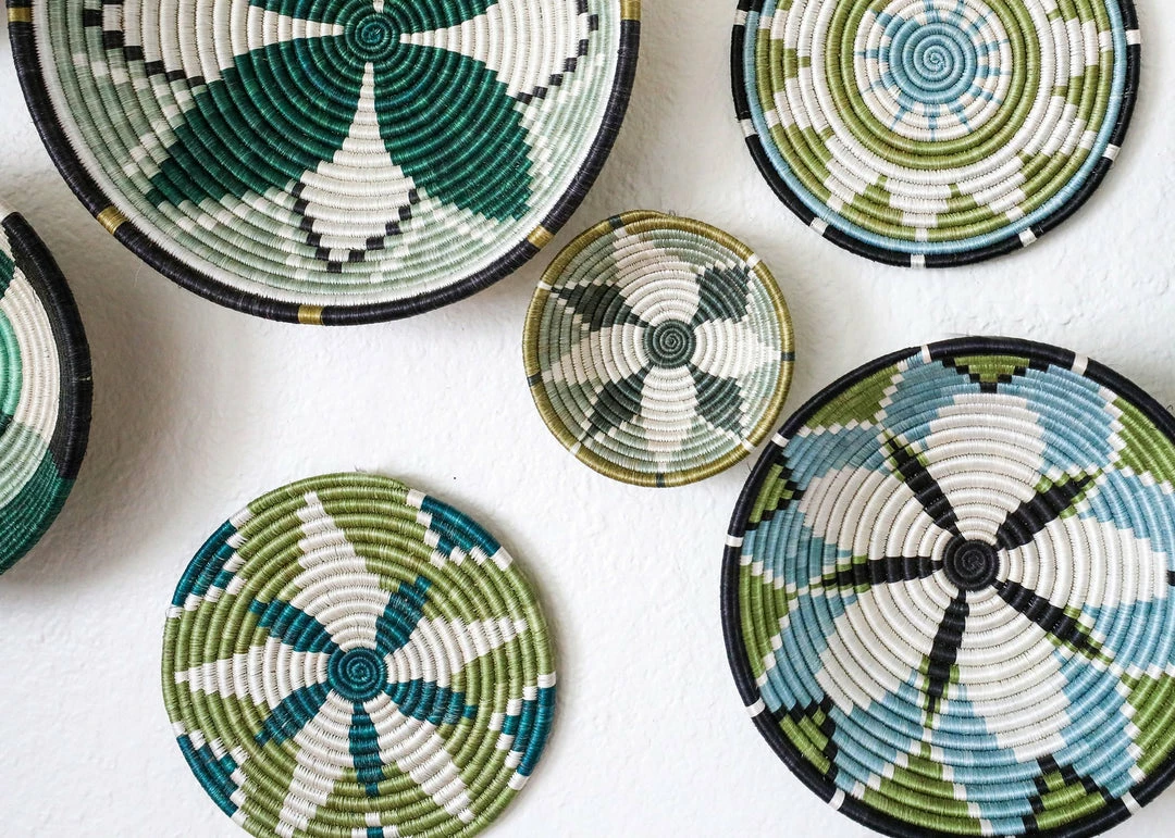 RWANDA Pastel Green Trivet HOME 7 RWANDA Pastel Green Trivet HOME