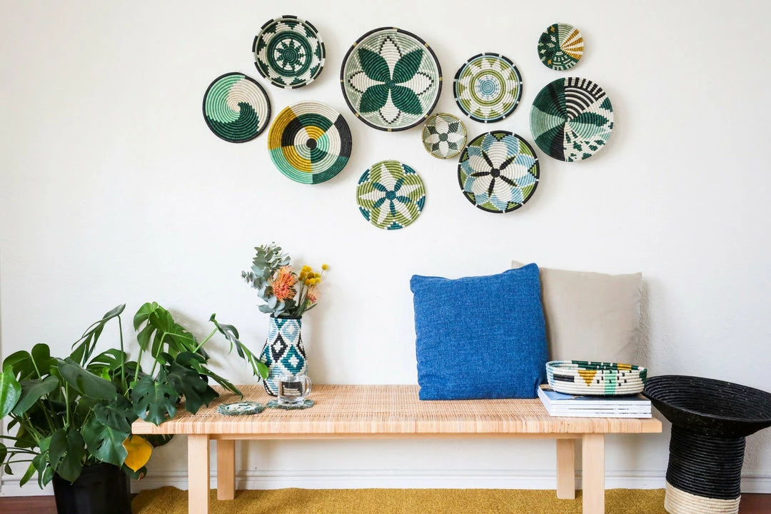 RWANDA Pastel Green Trivet HOME 5 RWANDA Pastel Green Trivet HOME