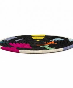 RWANDA Small Black + Neon Mtoto Trivet