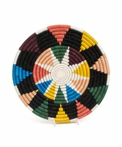 RWANDA HOME Small Black + Neon Nyota Trivet