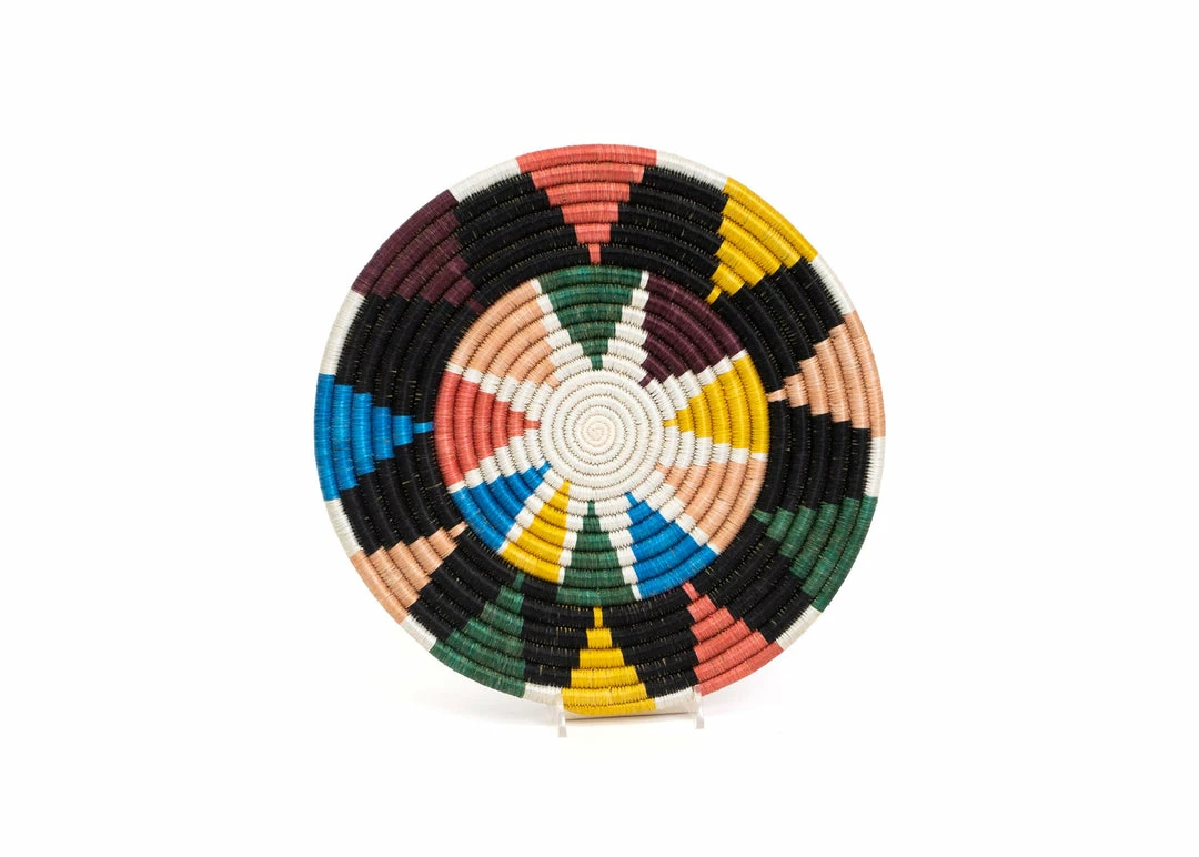 RWANDA HOME Small Black + Neon Nyota Trivet 3 RWANDA HOME Small Black + Neon Nyota Trivet