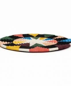 RWANDA HOME Small Black + Neon Nyota Trivet