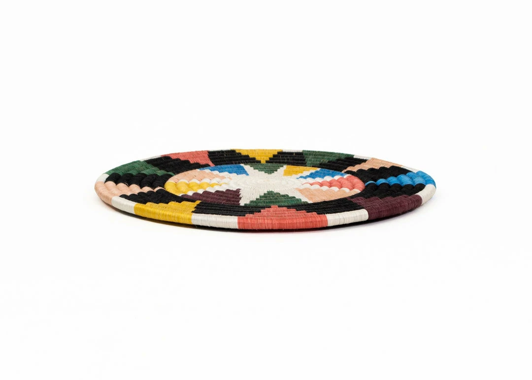 RWANDA HOME Small Black + Neon Nyota Trivet 4 RWANDA HOME Small Black + Neon Nyota Trivet