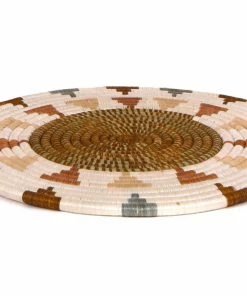 UGANDA 15" Shades Of Sand Woven Charger Placemat HOME