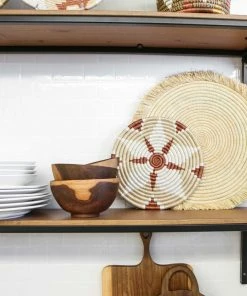 UGANDA Natural Large Fringed Charger