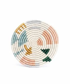 RWANDA 10" Mtoto Metallic Floret Hot Pad HOME