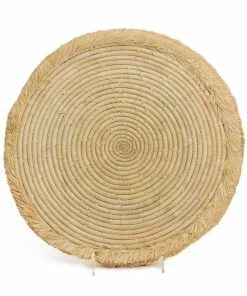 UGANDA Natural Large Fringed Charger