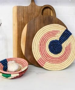 UGANDA HOME 6" Small Blossom Mnara Round Basket