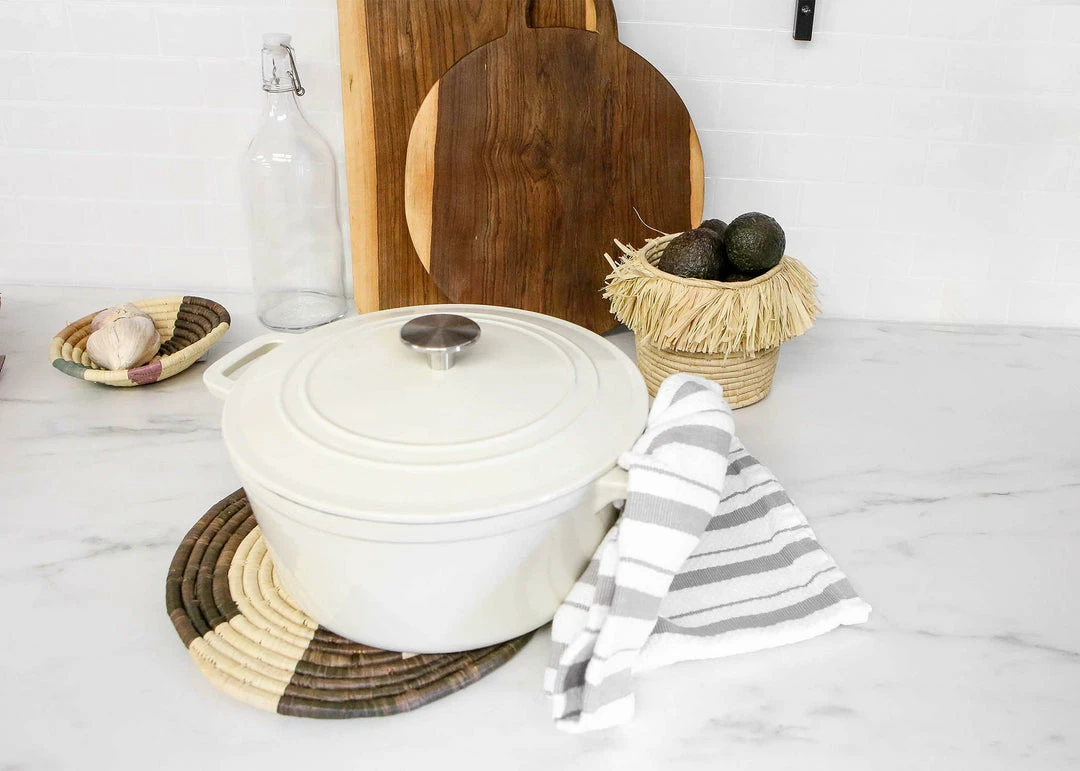 UGANDA 10" Cocoa Geo Trivet 4 UGANDA 10" Cocoa Geo Trivet