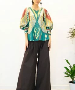 UZBEKISTAN CLOTHING Feruza Ikat Top