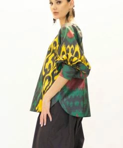 UZBEKISTAN CLOTHING Feruza Ikat Top