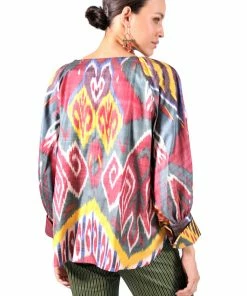 UZBEKISTAN Feruza Ikat Top