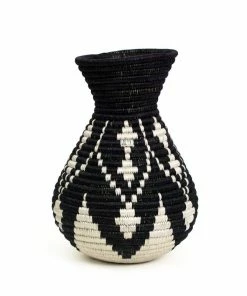 RWANDA Black Mila Vase HOME