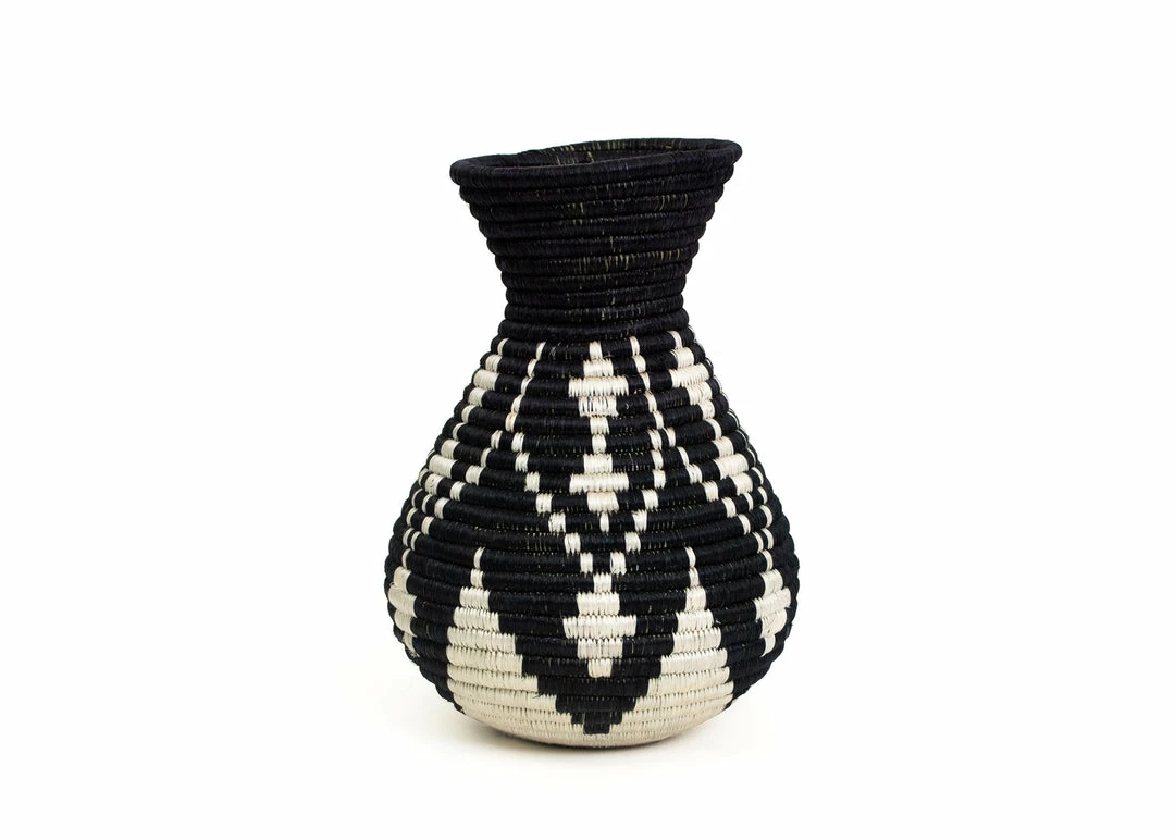 RWANDA Black Mila Vase HOME 3 RWANDA Black Mila Vase HOME