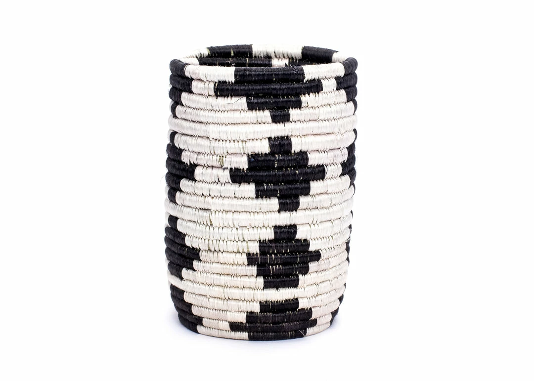 RWANDA HOME Tiny Black Vase / Pencil Holder 3 RWANDA HOME Tiny Black Vase / Pencil Holder