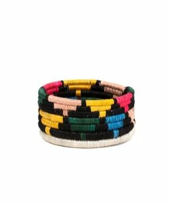 RWANDA Black + Neon Mlima Wine Bottle Coaster HOME