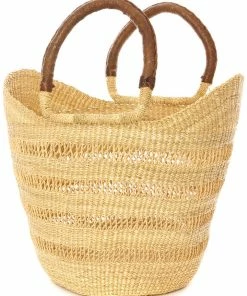 Natural Ghanaian Lacework Wing Shopper BAGS