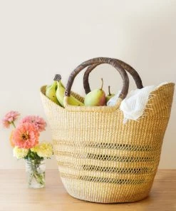 Natural Ghanaian Lacework Wing Shopper BAGS