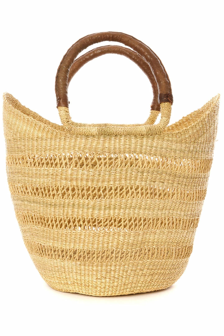 Natural Ghanaian Lacework Wing Shopper BAGS 5 Natural Ghanaian Lacework Wing Shopper BAGS